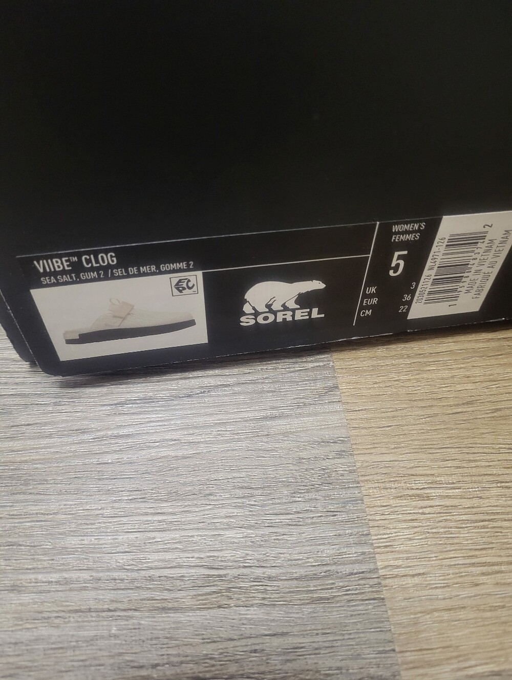 Sorel White Croc-Embossed Mule with Black Contrast Sole - Picture 3 of 6